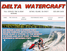 Tablet Screenshot of deltawatercraft.com